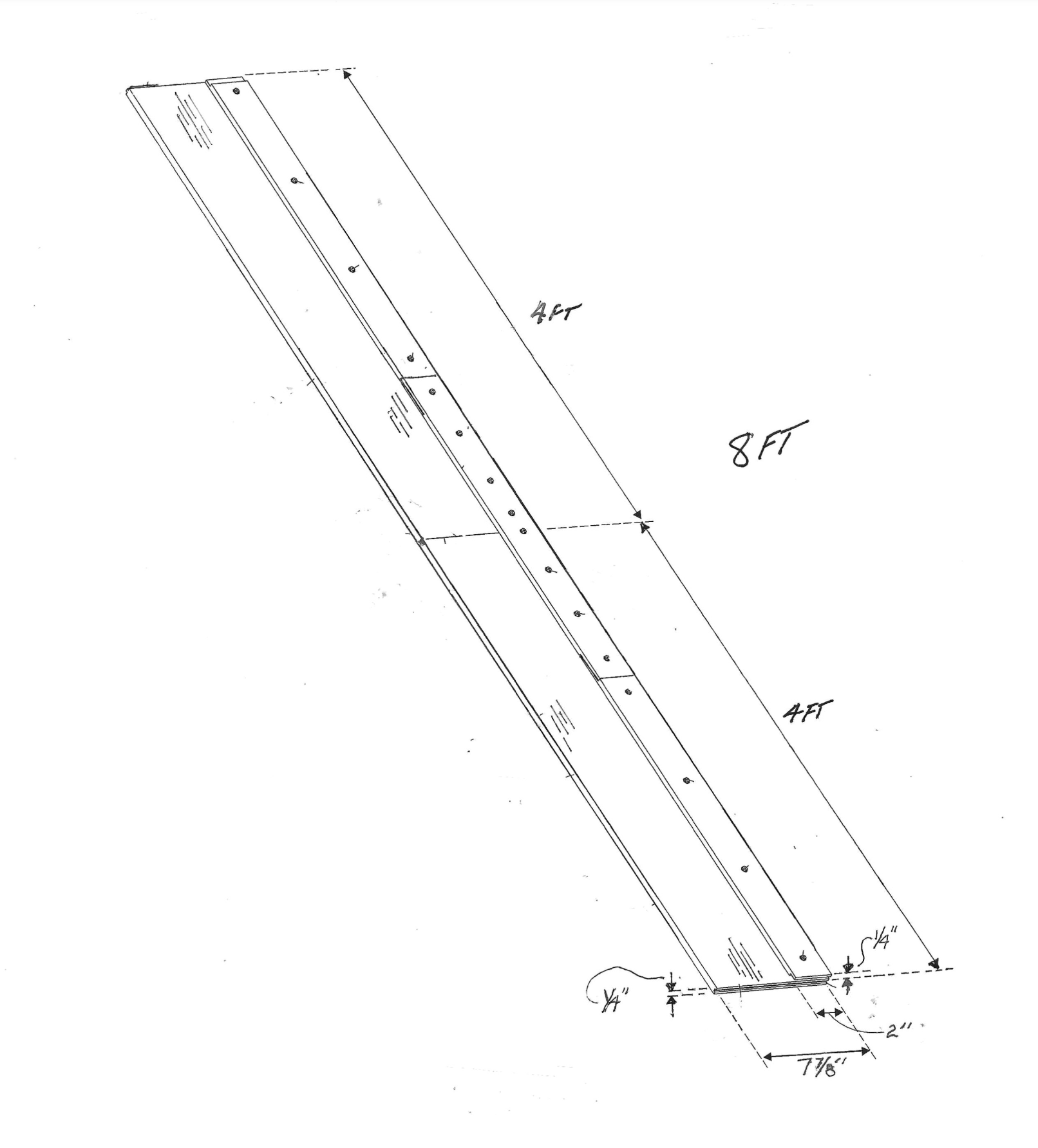 8ft Saw Guide